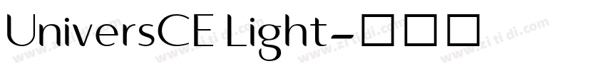 UniversCE Light字体转换